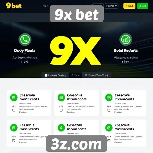 Recursos principais do site 9x bet